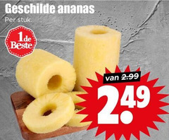  8 geschilde ananas stuk 