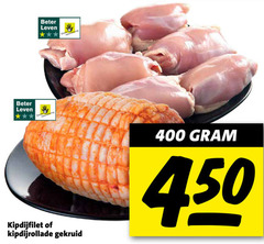  400 beter leven dieren bescherming kipdijfilet kipdijrollade gekruid 