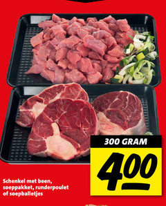 klik op dit plaatje voor een vergroting en voor vergelijkbare aanbiedingen gerelateerd aan
300 schenkel been soeppakket runderpoulet soepballetjes 300 schenkel been soeppakket runderpoulet soepballetjes