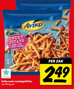  450 sweet potato frites fries aviko diepvries zoete aardappelfrites zak 