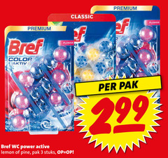  3 premium bref color aktiv flower classic wc blue power active water lemon pine pak stuks 