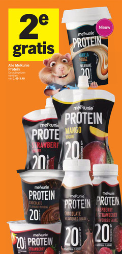  20 2 melkunie protein varieeren vanilla fudge milkshake mango yoghurt proteine pack chocolate flavoured pudding shake raspberry strawberry artificial flavours 