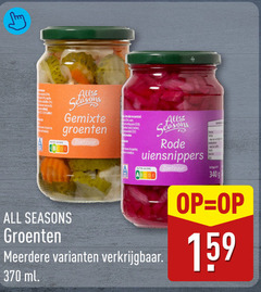  rit opening all gemixte groenten seasons zoetzuur zoetstof art vulopening rode uiensnippers nutri score meerdere ml energie 