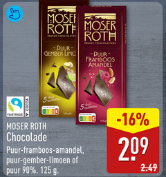  5 90 209 fairtrade moser roth puur gember framboos amandel cocoa luxe tabletten nutri score b chocolade ge limoen 