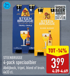  steenbrugge speciaalbieren 3 4 14 sanctus abbey steen brugge belgian beer tripel triple blond blonde world awards belgium silver til 4x 330ml pack speciaalbier bruin teen 