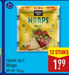 12 xxl pieces trader wraps wheat nutri score cd stuks 