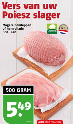 klik op dit plaatje voor een vergroting en voor vergelijkbare aanbiedingen gerelateerd aan
100 500 vers slager hamlappen hamrollade duurzaam varkensvlees hollands nederlands nl bodem kilo start maandag 100 500 vers slager hamlappen hamrollade duurzaam varkensvlees hollands nederlands nl bodem kilo start maandag