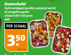  350 ovenschotel zoete aardappel spruiten pompoen wortel courgette paprika schaal kilo v.a. 