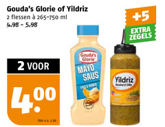  2 glorie flessen ml 5 zegels liter v.a. mayo saus romig mosterd dille 