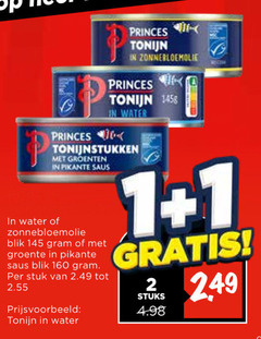  1 160 princes tonijn zonnebloemolie water tonijnstukken groenten pikante saus blik groente stuk stuks 