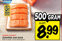  4 500 angst certified farming vangst zalmfilet huid pak stuks circa 8 99 