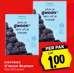 klik op dit plaatje voor een vergroting en voor vergelijkbare aanbiedingen gerelateerd aan
250 bramen gwoon vers vriezer diepvries pak 250 bramen gwoon vers vriezer diepvries pak