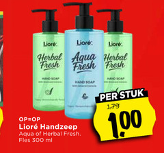  100 300 herbal aqua fresh hand soap handzeep fles ml stuk 