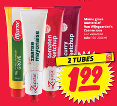  2 10 ge zaanse pittige mosterd grove marne mayonaise tomaten ketchup glutenvrij curry saus tube ml tubes 