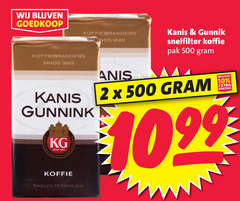  kanis en gunnink koffie 2 10 500 1885 koffiebranders snelfiltermaling nds gunnik snelfilter pak 