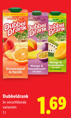  receptuur rijk vitamine dubbel drank mango sinaasappel passievrucht perzik fruit appel guanabana dubbeldrank 