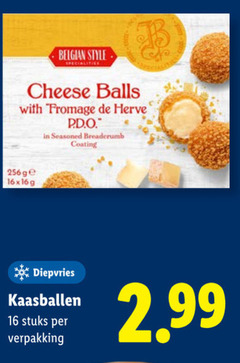  16 256 belgian style cheese balls with fromage herve seasoned coating ge diepvries stuks 