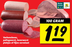 klik op dit plaatje voor een vergroting en voor vergelijkbare aanbiedingen gerelateerd aan
100 beter leven varkenslever palingworst leverworst plakjes fijne cervelaat 100 beter leven varkenslever palingworst leverworst plakjes fijne cervelaat