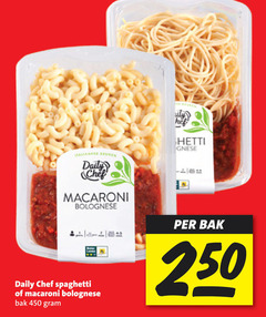  250 450 italiaanse keuken daily chef macaroni bolognese spaghetti bak 
