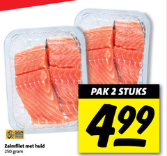  2 250 certified farming zalmfilet huid pak stuks 