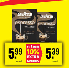 lavazza koffiecups 2 10 espresso italiano classico stuk stuks 5.99 