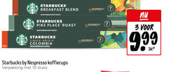  starbucks koffiecups 3 7 10 breakfast blend roasted ground coffee capsules pike roast single origin colombia by nespresso stuks intensity 