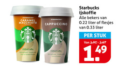  starbucks ijskoffie caramel macchiato flavour cappuccino chilled coffee bold espresso creamy milk hints cocoa bekers liter stuk 14 