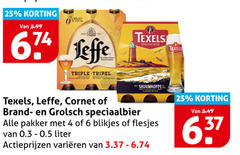  brand texels cornet leffe grolsch blikjes bier speciaalbieren 4 6 25 triple tripel speciaalbier skuumkoppe liter varieeren 