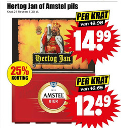  amstel hertog jan krat bier 24 25 30 1870 pils flessen 