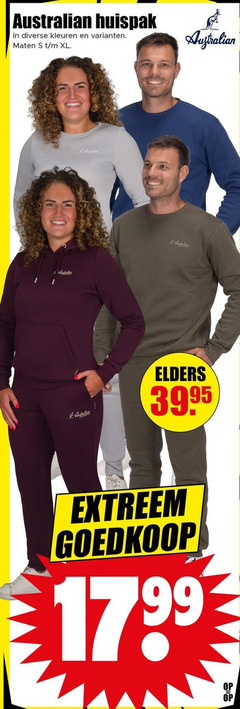 klik op dit plaatje voor een vergroting en voor vergelijkbare aanbiedingen gerelateerd aan
australian huispak kleuren maten xl elders extreem australian huispak kleuren maten xl elders extreem