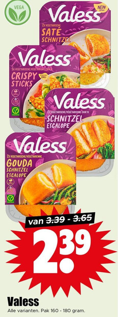 klik op dit plaatje voor een vergroting en voor vergelijkbare aanbiedingen gerelateerd aan
160 180 vega new valess 2x vegetarische sate schnitzel 5x crispy sticks chili escalope gouda pak 160 180 vega new valess 2x vegetarische sate schnitzel 5x crispy sticks chili escalope gouda pak