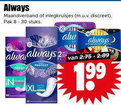 klik op dit plaatje voor een vergroting en voor vergelijkbare aanbiedingen gerelateerd aan
2 8 22 30 always maandverband inlegkruisjes discreet pak stuks 3x ultra secure night daily fresh protect normal 2 8 22 30 always maandverband inlegkruisjes discreet pak stuks 3x ultra secure night daily fresh protect normal
