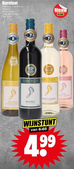  witte wijn rose rode 8 90 99 750 2020 2021 barefoot butterfly chardonnay malbec pinot grigio pink fles ml hamers hamersma gold medal points international usa 7 2 buttery california le 