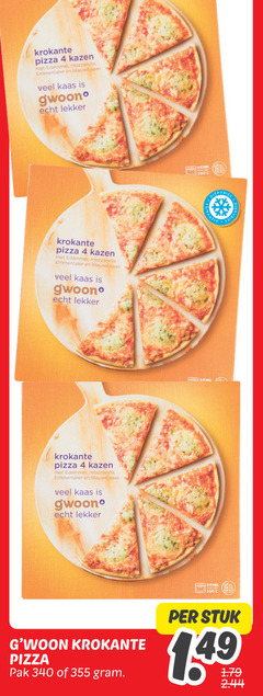  4 200 krokante pizza kazen edammer mozzarella emmentaler blauwe kaas pak stuk 