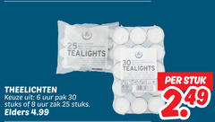  theelichten 6 8 25 30 bougies chauffeur tealights uur pak stuks zak elders stuk 2 