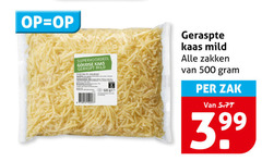  geraspte kaas 500 goudse geraspt mild ge zakken zak 