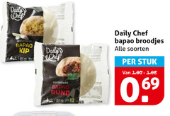  60 daily chef gestoomde bapao kip rund broodjes soorten stuk 