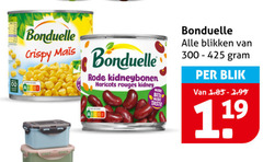  bonduelle crispy rode kidneybonen haricots rouges kidney bite taste blikken 300-425 blik 