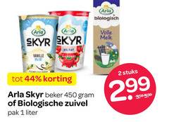  1 2 44 450 biologisch volle melk skyr vanille aardse beker biologische zuivel pak liter stuks 