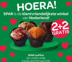  2 4 hoera klantvriendelijkste nederland muffins muffin vanille stuks 