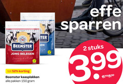  2 150 ster kaas beemster premium jong belegen mild kaasplakken pakken effe sparren stuks 3.99 