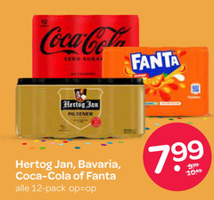 12 799 coca - cola zero suga fanta hertog jan pilsener   bavaria of alle pack op   -666- 1049-