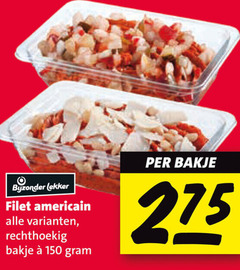  150 bijzonder filet americain rechthoekig bakje 