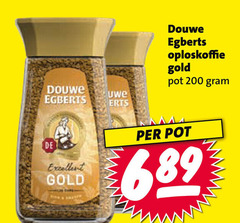  douwe egberts oploskoffie 200 erts gold pot excellent 