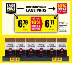  kanis en gunnink koffie 2 10 500 lage bovenop stuks stuk snelfiltermaling pak voorbehouden 