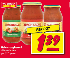  heinz pastasaus spagheroni tradizionale pot 