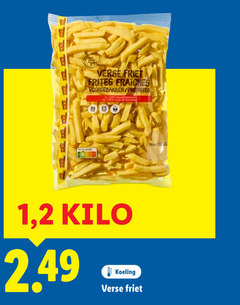  you verse friet frites voorgebakken 1 2 kilo koeling 