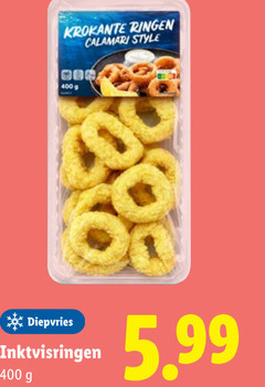  400 krokante ringen style diepvries inktvisringen 5.99 