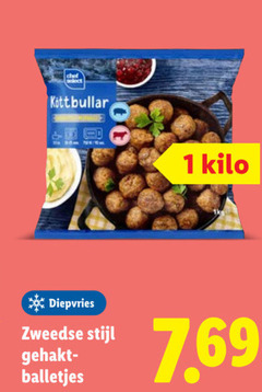  1 diepvries zweedse stijl gehaktballen balletjes kilo 