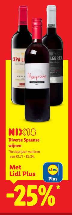  rode wijn 2021 crianza reserva ris tempranillo serva nix18 spaanse wijnen varieeren 